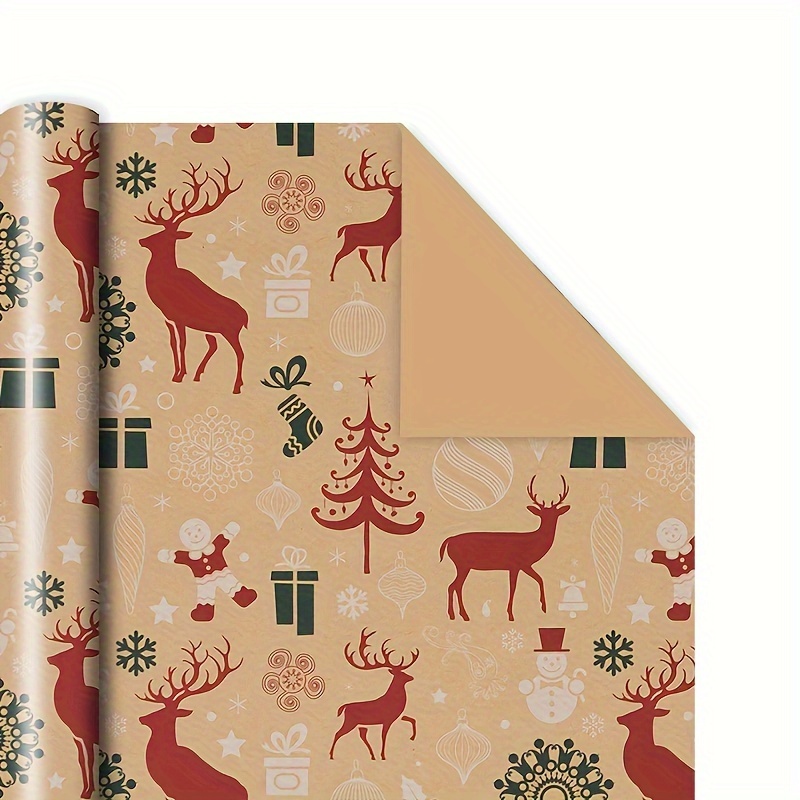 8pcs Christmas Wrapping Paper, Wrapping Paper, Gift Wrapping Birthday  Paper, Stamping Gift Wrapping Paper, Birthday Party Holiday Wrapping Paper,  Book