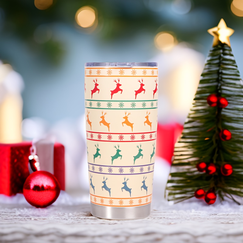 Christmas Tumbler Stainless Steel And Double Wall Insulated - Temu