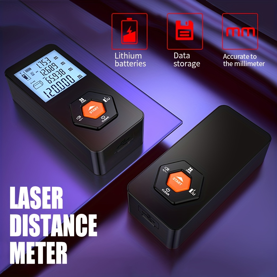Medidor de distancia Láser Huepar LM120A 120m LCD