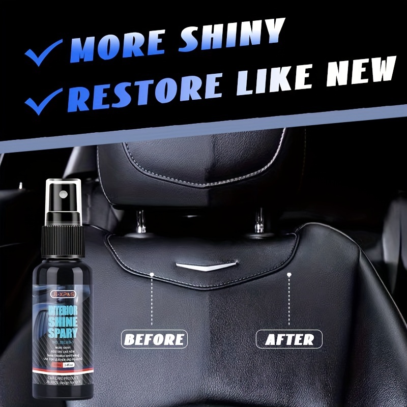 Shinex Leather Plastic Restorer, Car Plastic Renovator Liquid Restorer Spray