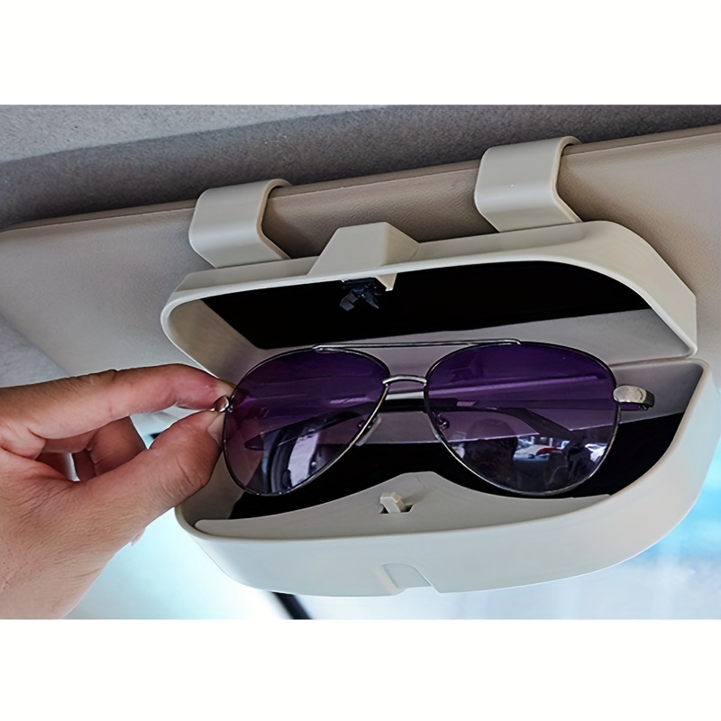 Car Sun Visor Hanging Glasses Case Sunglass Holder - Temu