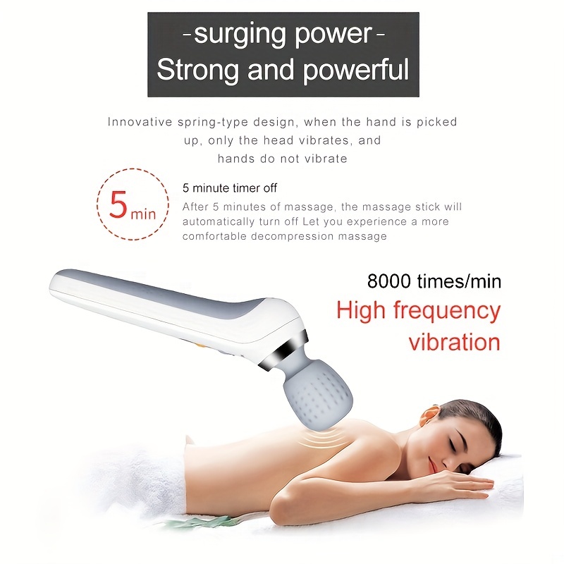 Electric Massage Stick Handheld Household Vibration Massage - Temu