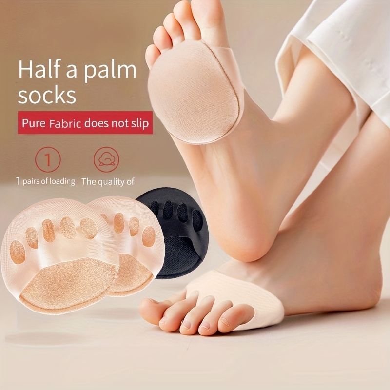Women's Toe Socks Thin Front Foot Pad Prevent Pain Abrasion - Temu