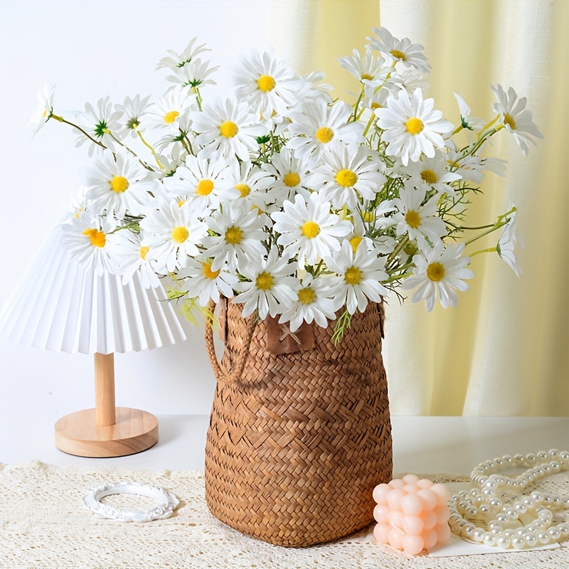 Artificial Daisy Flower Bouquet Home Garden Living Room - Temu
