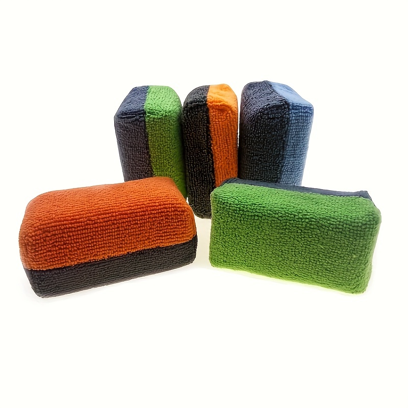Microfiber Rectangle Sponge Detailing Pads Microfiber Wax - Temu