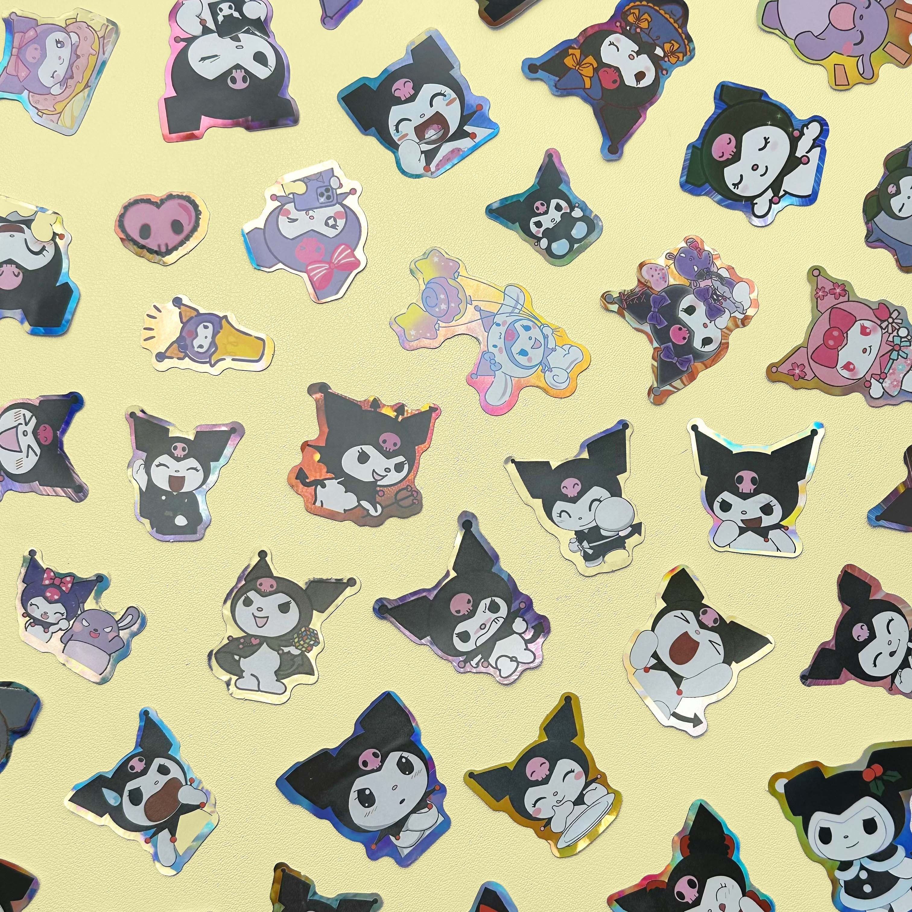 Cute Cartoon Kuromi Stickers For Notebooks Laptops - Temu