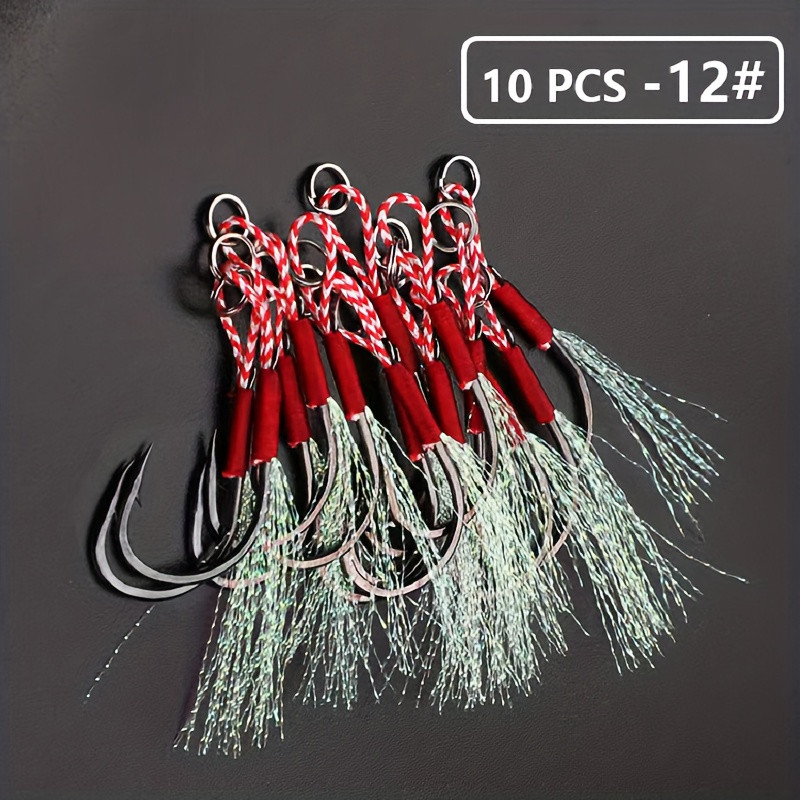 Real Fish Skin Sabiki Bait Rigs 6 Hooks Saltwater Freshwater - Temu