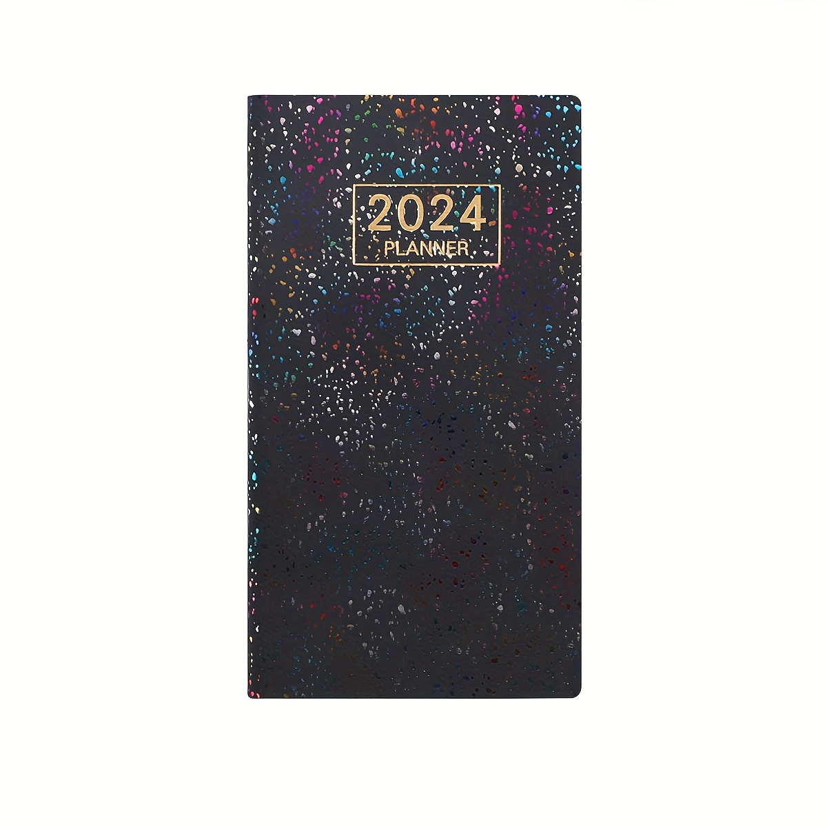 Dazzling 2024 A6 English Agenda Book Laser Color Plan Book - Temu