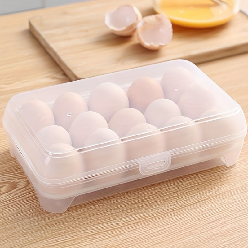 Plastic Egg Holder Egg Storage Box Kitchen Refrigerator Crisper Portable Egg  Organizer Space Saver Plastic Transparent Egg Tray Holder, Desk Organizer,  Aesthetic Room Decor, Home Decor, Kitchen Accessories, Bathroom Decor,  Bedroom Decor 