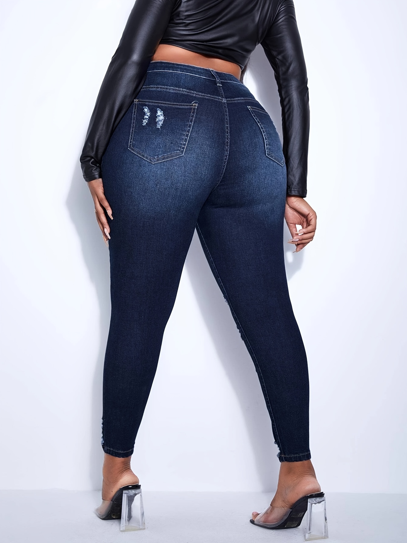 Slim Plus Size Women Jeans, Zipper, High Rise at Rs 1099/piece in Mumbai