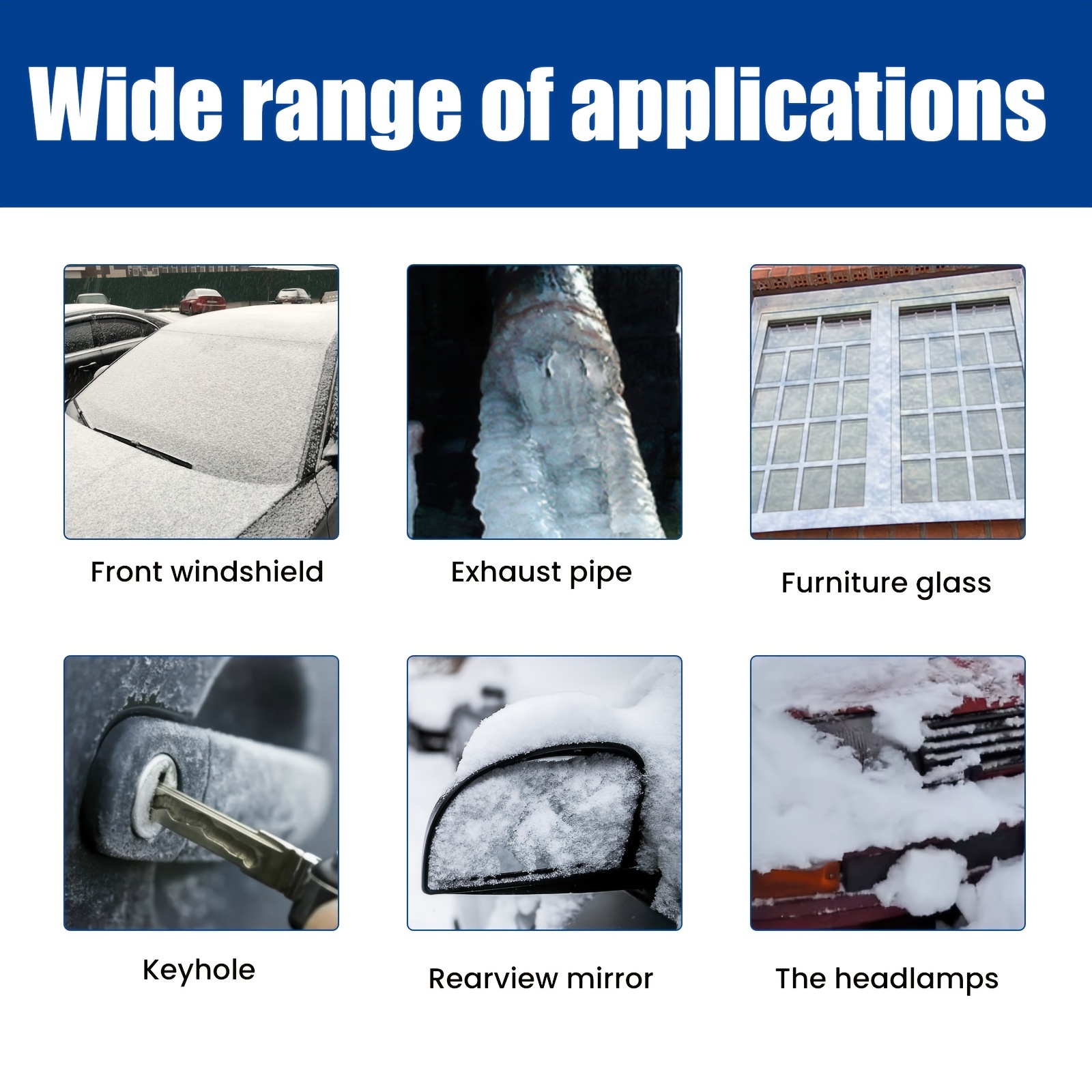 Rongxue Spray Deicer Does Not Damage The Car Paint, Quickly Melts Ice  Spray, Car Window Anti-icing, Defrosting, And Frost-proof - Temu United  Kingdom