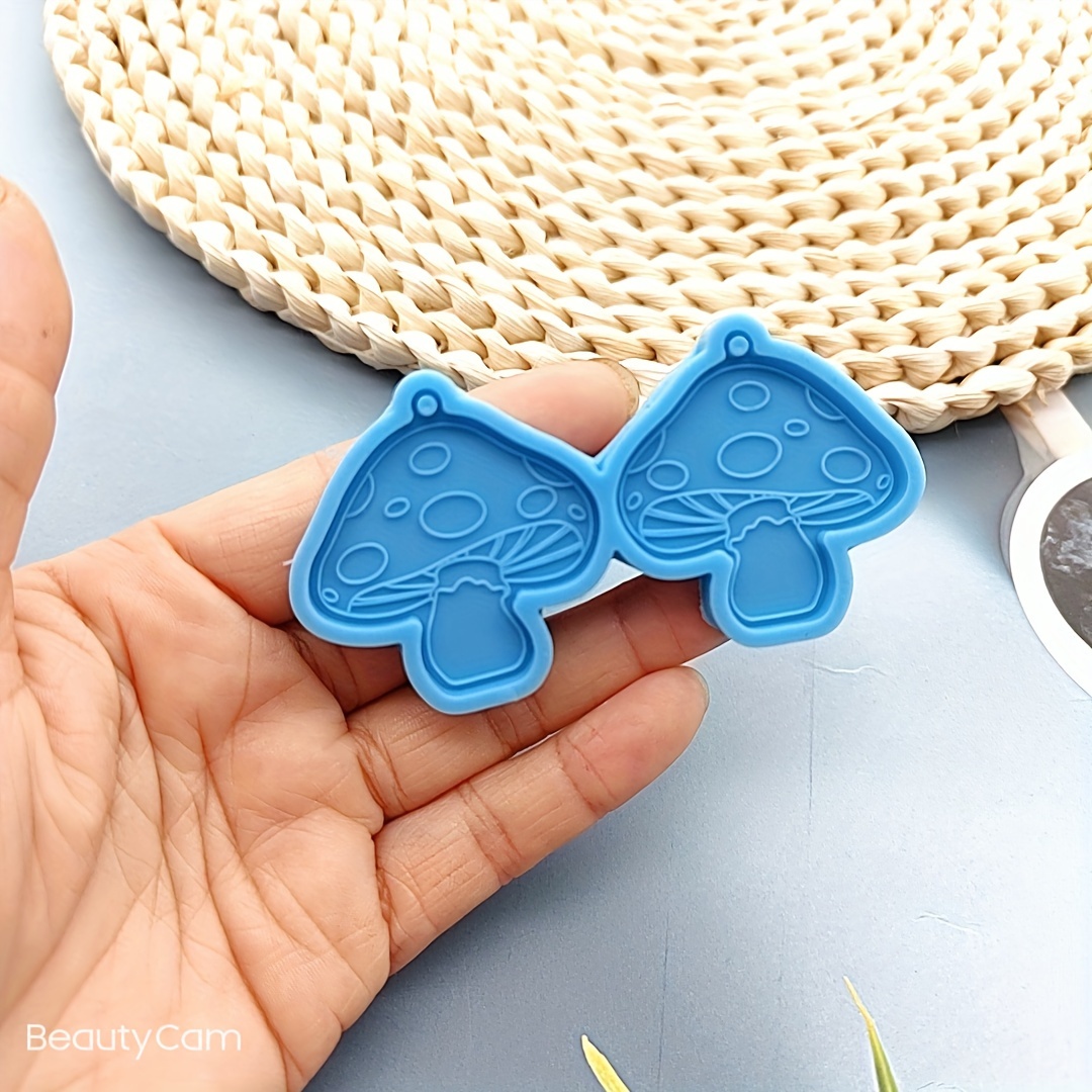 Mushroom Silicone Earring Resin Molds For Keychain Pendant - Temu