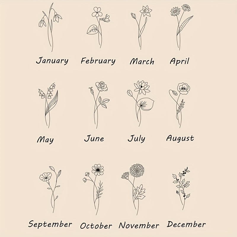 October And November Birth Flower Tattoo | Best Flower Site