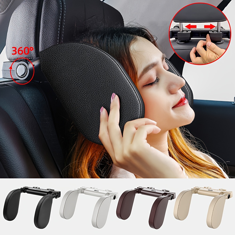 Car Neck U-shaped Headrest Grey Plain Elastic Headrest Seat Car Driving  Neck Sleeping Pillow Pillow Airplane Travel Pillow - Temu