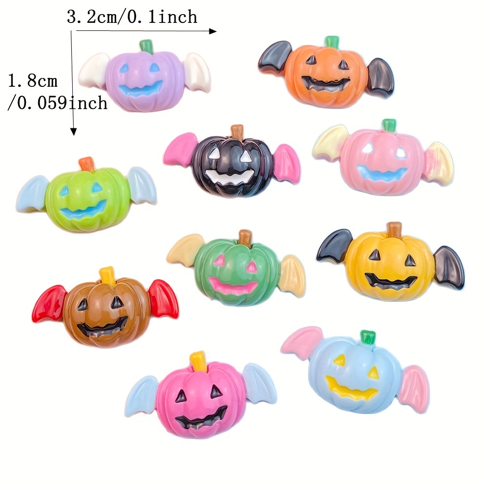 Halloween Nail Art Charms,resin 3d Ghost, Cat, Pumpkin, Haunted House  Flatback Rhinestones,nail Art Supplies For Women And Girls - Temu