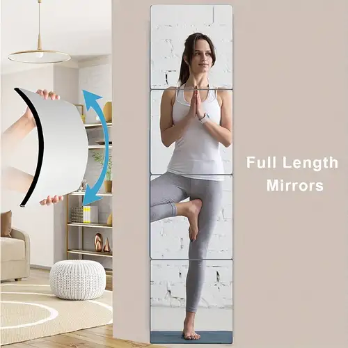 Wall Self adhesive Full body Mirror Dressing Mirror Bedroom - Temu