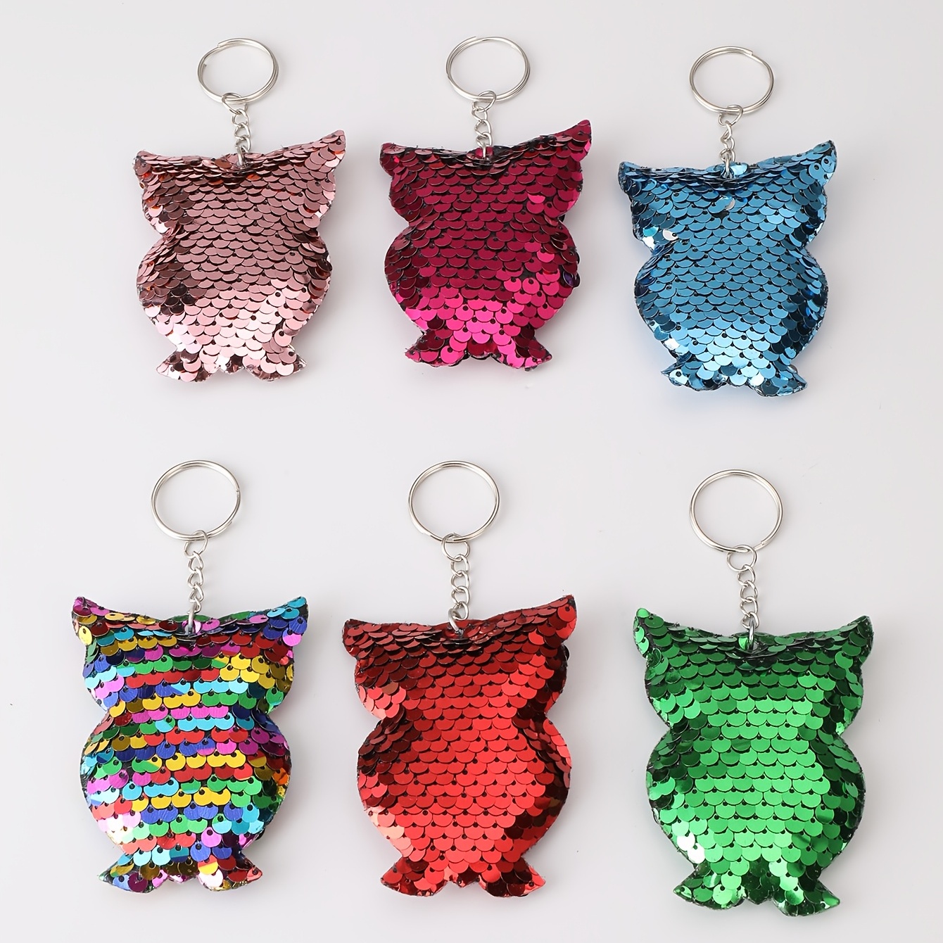 Plush Owl Keychain Cute Glitter Animal Doll Key Chain Ring Purse Bag  Backpack Charm Car Ornament Home Decoration Accessories Women Girls  Christmas Gift - Temu