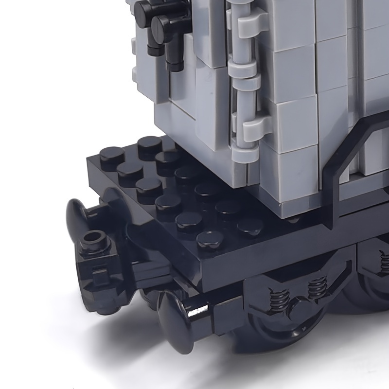 107pcs MOC Small Particle Building Blocks Train Cargo Container Set