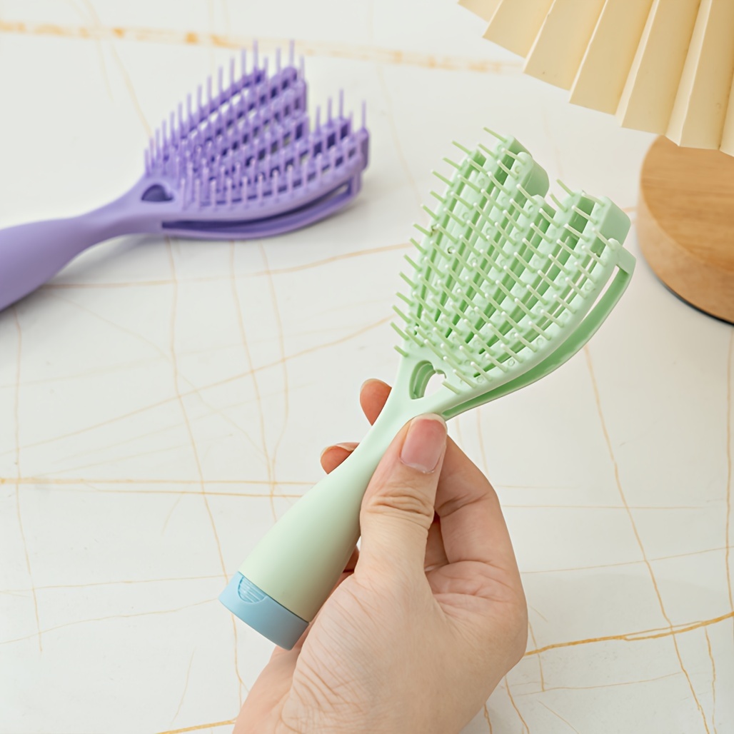 Portable Detangling Hair Brush Wet Dry Hollow Out Massage Temu Australia