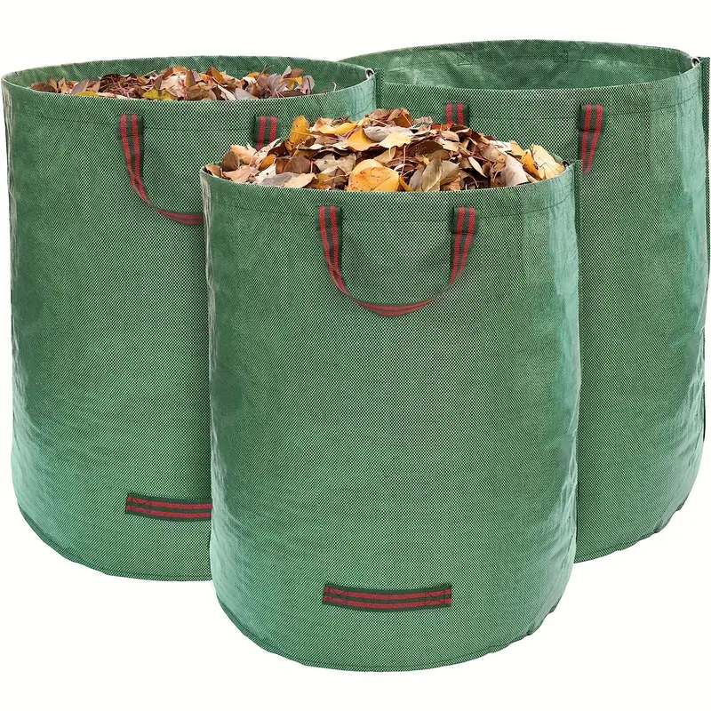 3 Bags, 72 Gallon Garden Bags, Reusable Heavy-duty Garden Bags