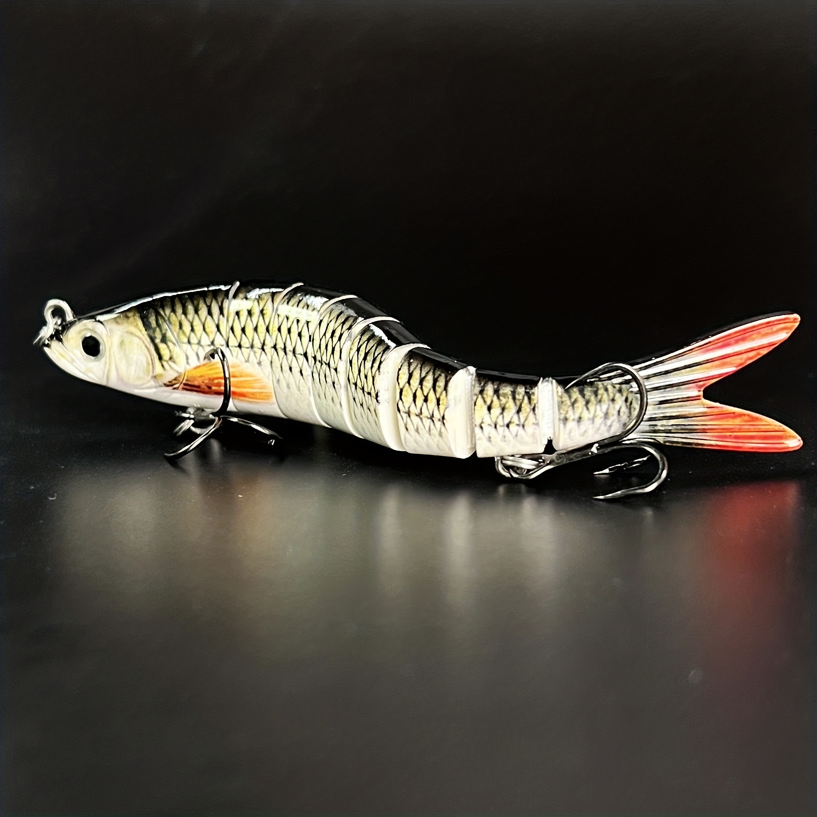 1pc 14cm/26g Multi Sections Artificial Hard Plastic Bait, 5.51in/0.92oz  Bionic Wobbler Sinking Fishing Lure, Fishing Accessories