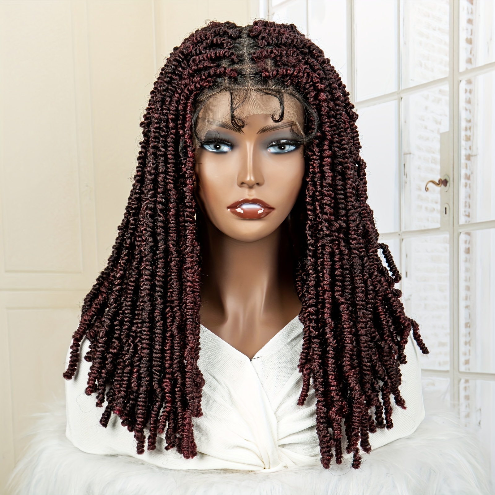 Full Lace Butterfly Braided Locs Wigs Women Butterfly Temu