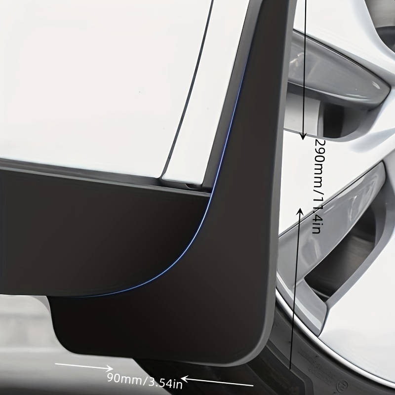 4 Stück Auto SchmutzFänger Für Tesla Model Y 2021, Vordere Hintere Gummi  Schlammklappen KotFlügel Spritzschutz Karosserie Auto Styling ZubehöR