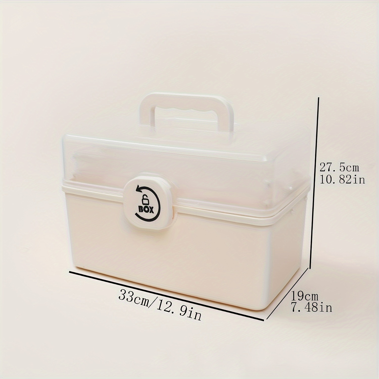 Plastic Storage Box 3 tier Fold Tray Tool Organizer Portable - Temu