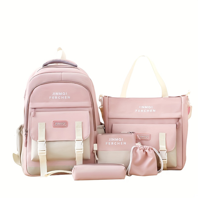 Kawaii Cute Backpack Preppy College School Bookbag - Temu
