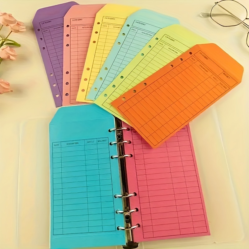 

12pcs/set, Budget Envelopes, Cash Envelope Pp Loose-leaf Binder, Monthly Weekly Tracking Budget Planner Sheets, Cash Envelope Sticker For Budgeting Saving Sinking Funds Daily Expenses