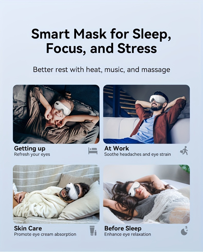 heated eye massager for migraines rechargeable eye mask facial massager relax and reduce eye   dark circles eye bags dry eyes     valentines day gift for boy   details 5