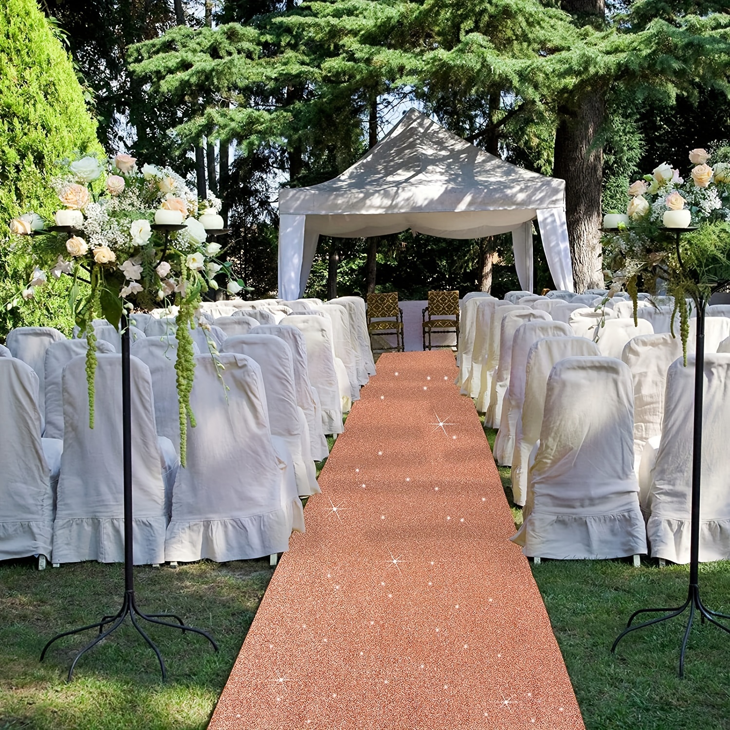  Alfombra de pasillo para bodas al aire libre, ceremonia,  alfombra de pasarela, accesorios de boda, alfombra de pasarela : Hogar y  Cocina