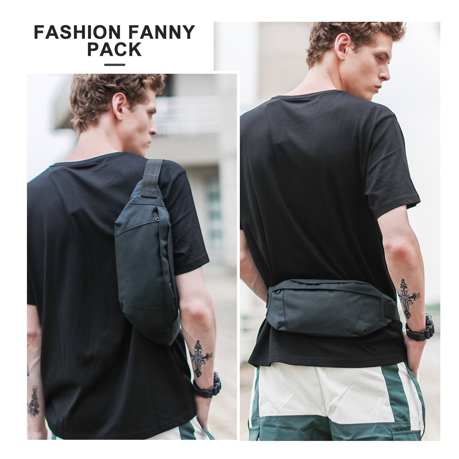 Waist Bag Women's Versatile Nylon Messenger Bag Women's Single Shoulder  Outdoor Messenger Running Bag Sports Waist PACKS