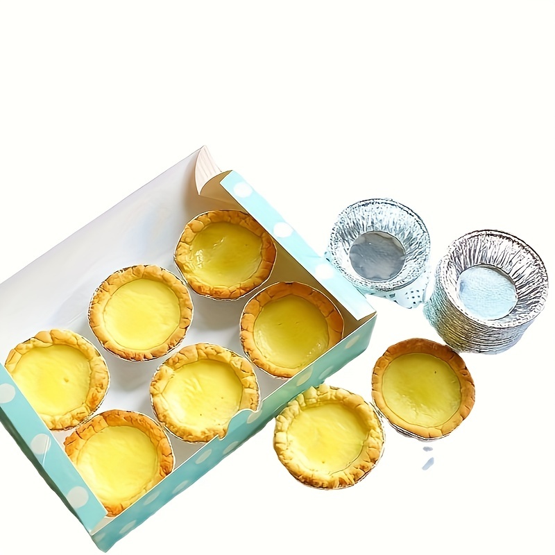 2.6 Inch Round Pie Tart Small Tin Foil Pans Disposable Aluminum Mini Pie  Pans for Baking, Cooking Supplies 