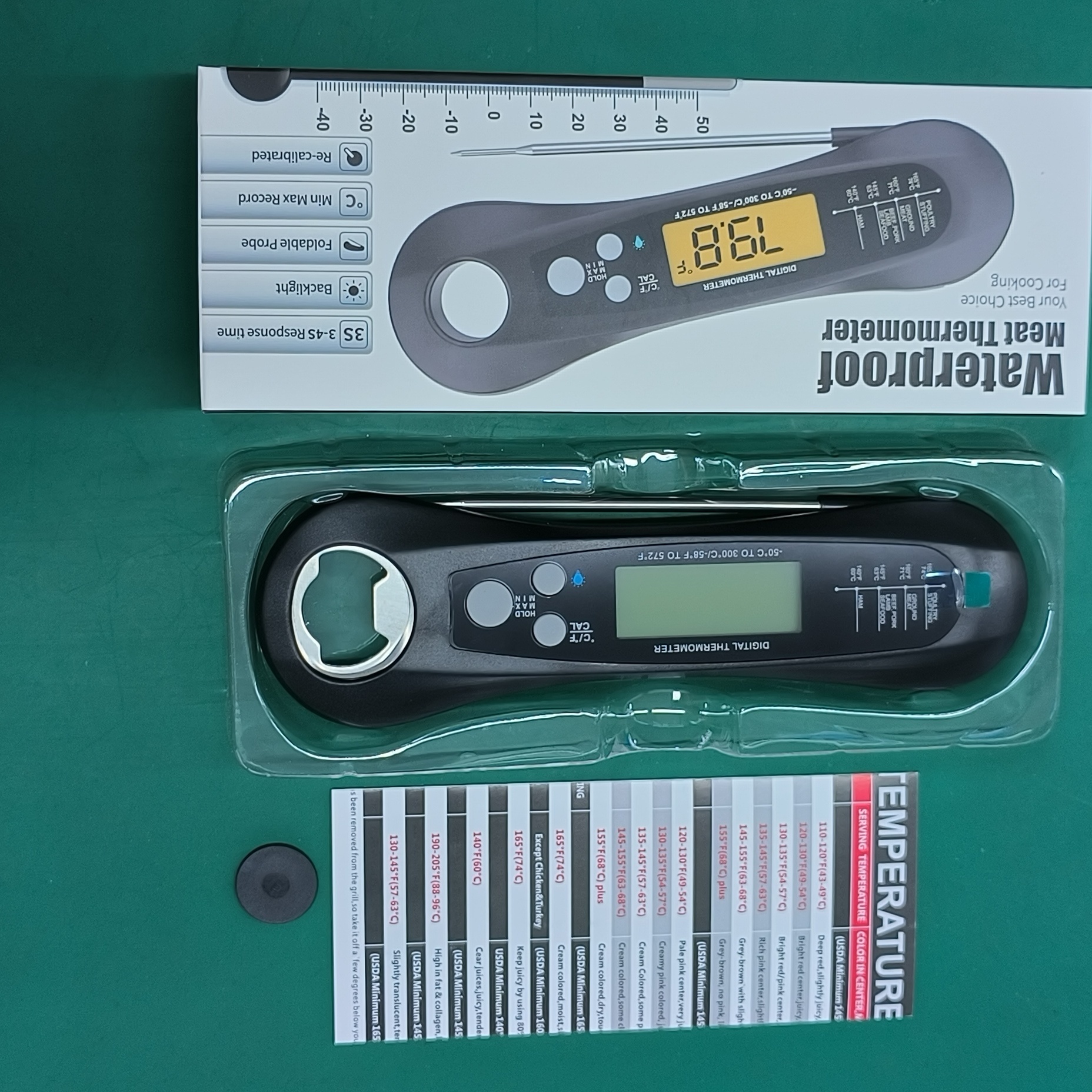 Meat Thermometers Pocket shaped Digital Meat Thermometer - Temu