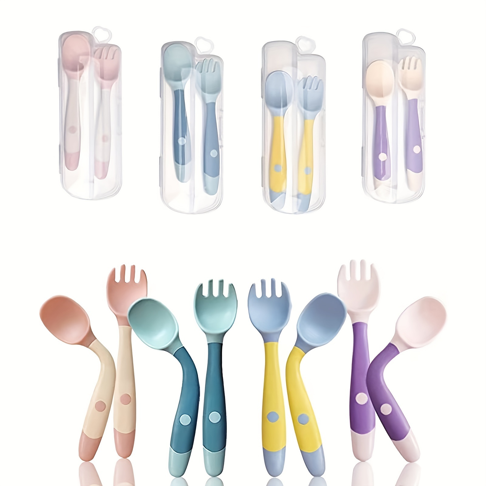 Kids Plastic Spoons Bpa Free Good Looking Macaroons Utensils - Temu
