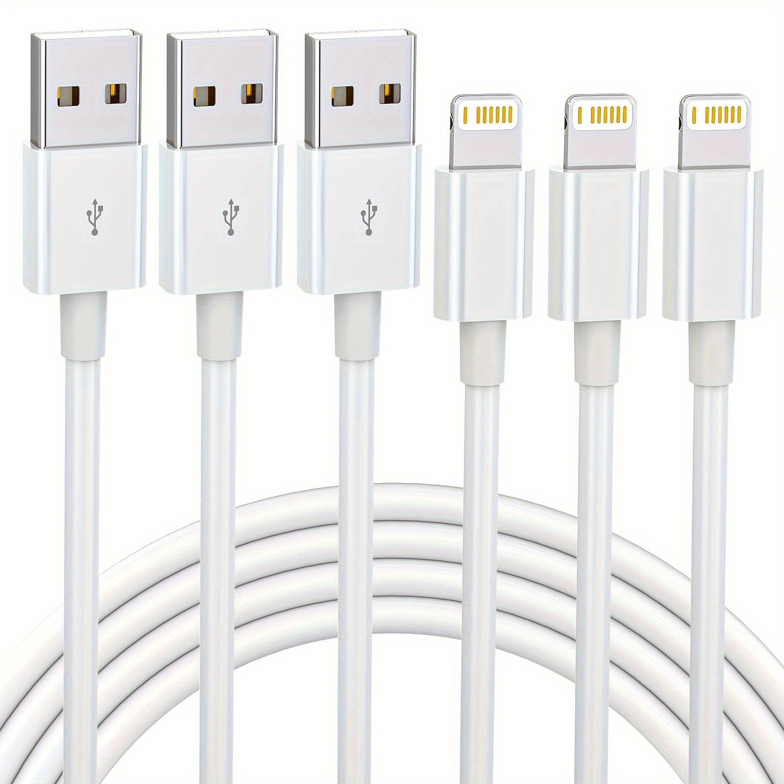 Chargeur iPhone [Certifié Apple MFi] 2 x 6 pieds Câbles USB vers Lightning  Câble de charge Transfert de synchronisation de données Compatible avec  iPhone 14 13 12 11 Pro Max XS XR X iPad : : Informatique