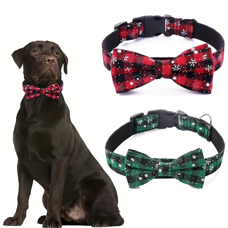 Large dog clearance bow tie collar