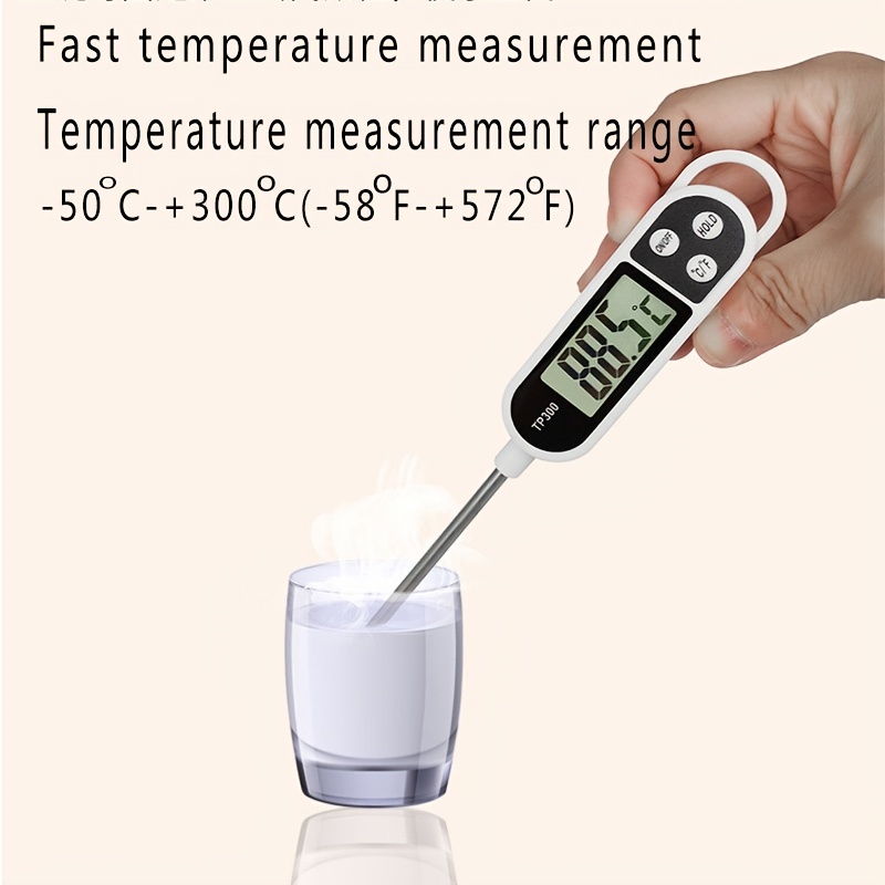 1pc Probe Thermometer For Measuring Temperature In Kitchen, Baking,  Grilling, Milk, Coffee, And Tea