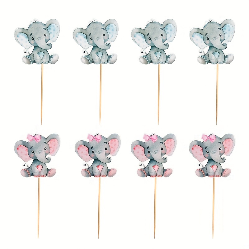 Baby Elephant cake topper, Baby shower cake topper, Baby shower party  decorations
