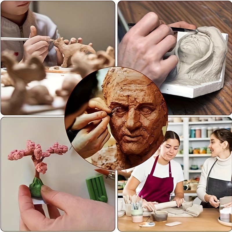 5pcs 6inch Sculpting Clay Sculpture Tools Set Wax Carving Shapers Clay Craft
