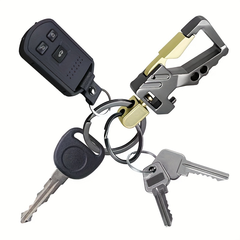 Metal Key Ring Bottle Opener Carabiner Keychain Clip