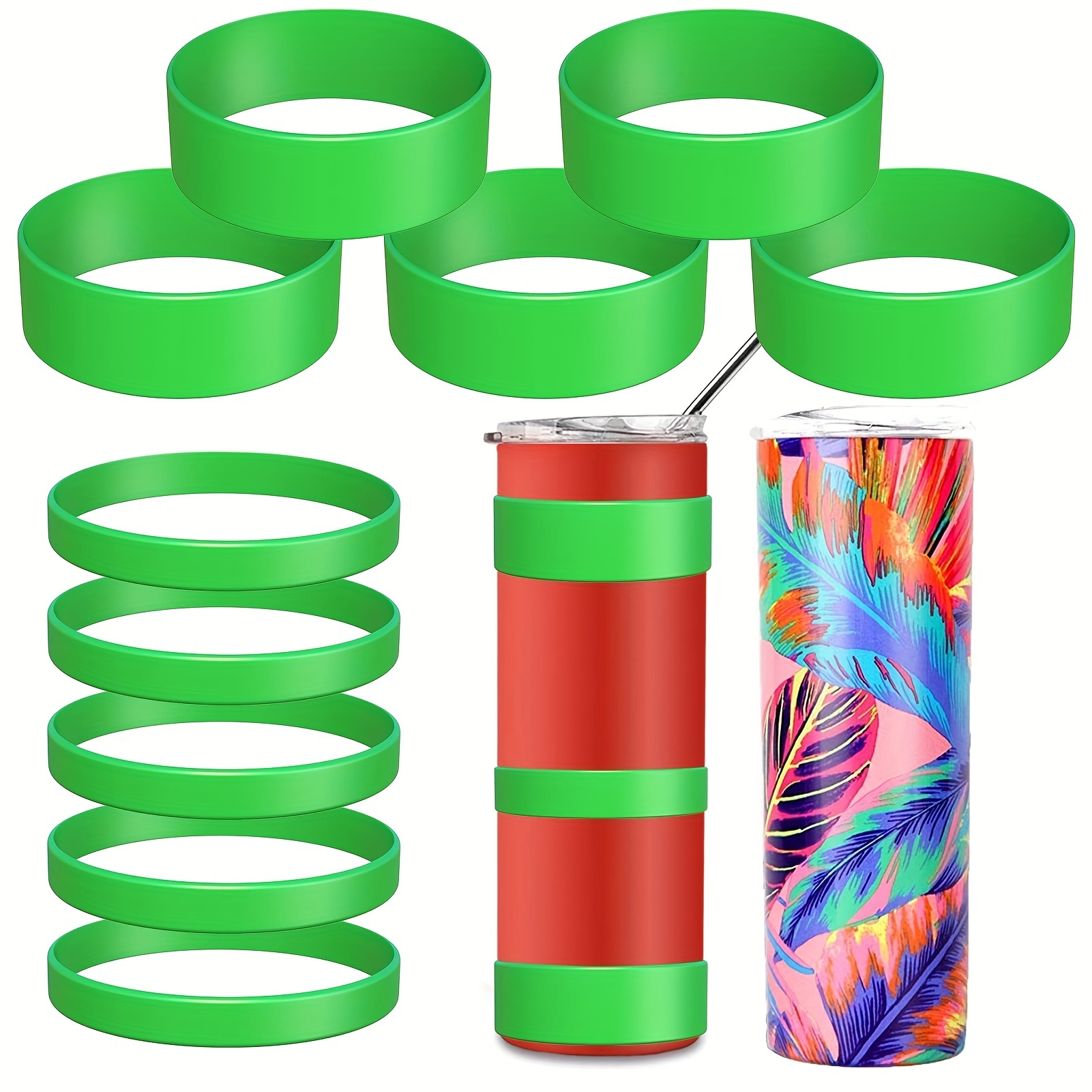 Silicone Bands for Sublimation Tumbler -Prevent Ghosting Sublimation  Tight-Fitting for Tumbler Sublimation Accessories