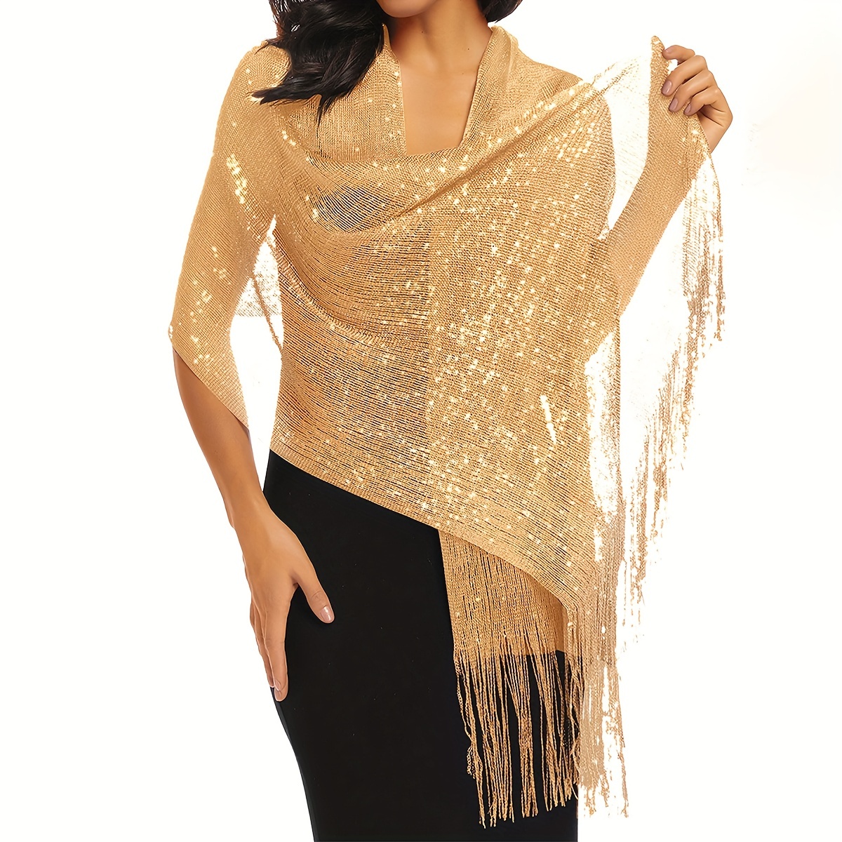 Gold Metallic Shawl