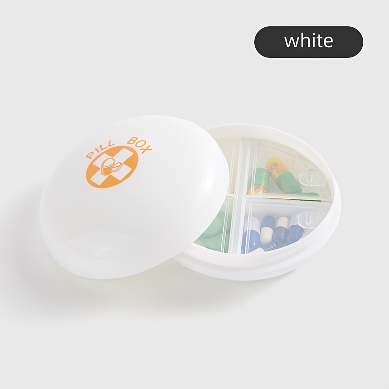 Round Shaped Mini Portable Medicine Box for Travel