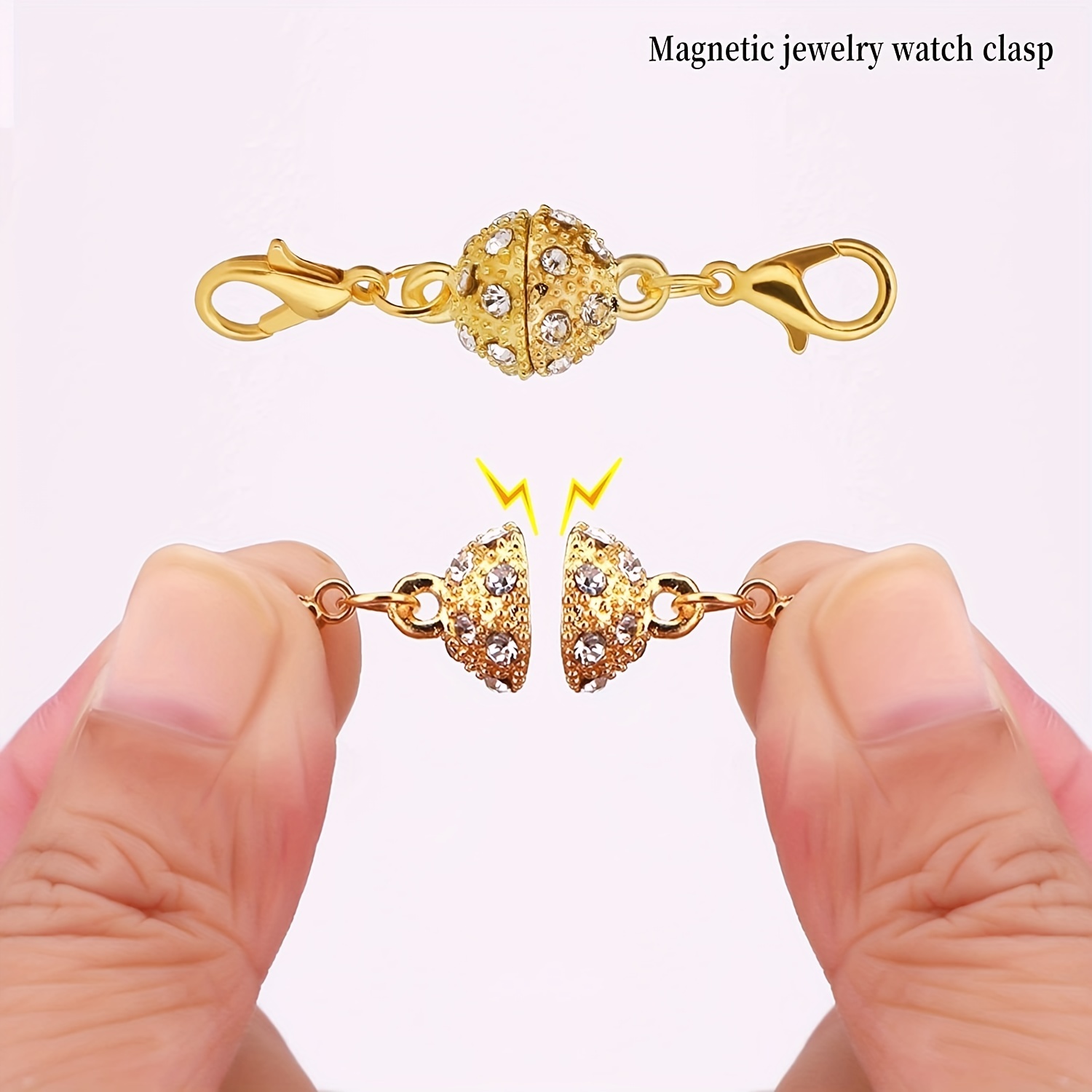 24Pcs Necklace Clasp Magnetic Jewelry Locking Clasps and Closures