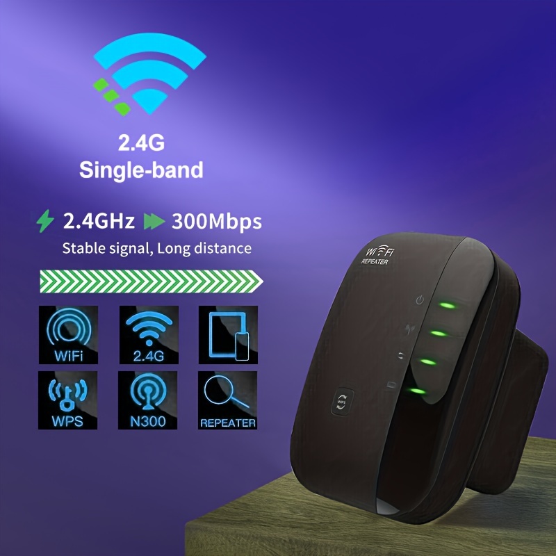 WiFi Extender Signal Booster Fino A Ft Wireless Internet Repeater,  Amplificatore A Lungo Raggio Con Porta Ethernet, Punto Di Accesso,  Configurazione 1-Tap - Temu Italy