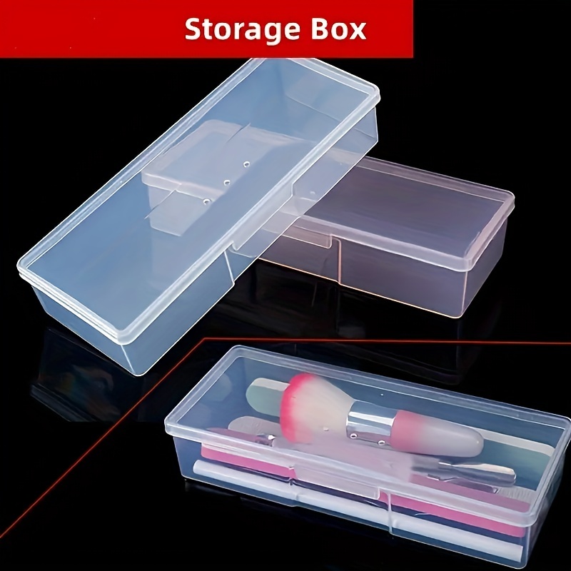 Lightweight Transparent Storage Container For Nail Tools - Temu