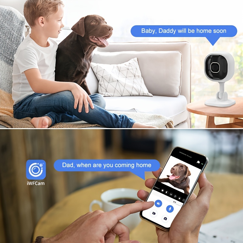 Indoor Wifi Camera Monitor Smart Life Home Security Mini - Temu