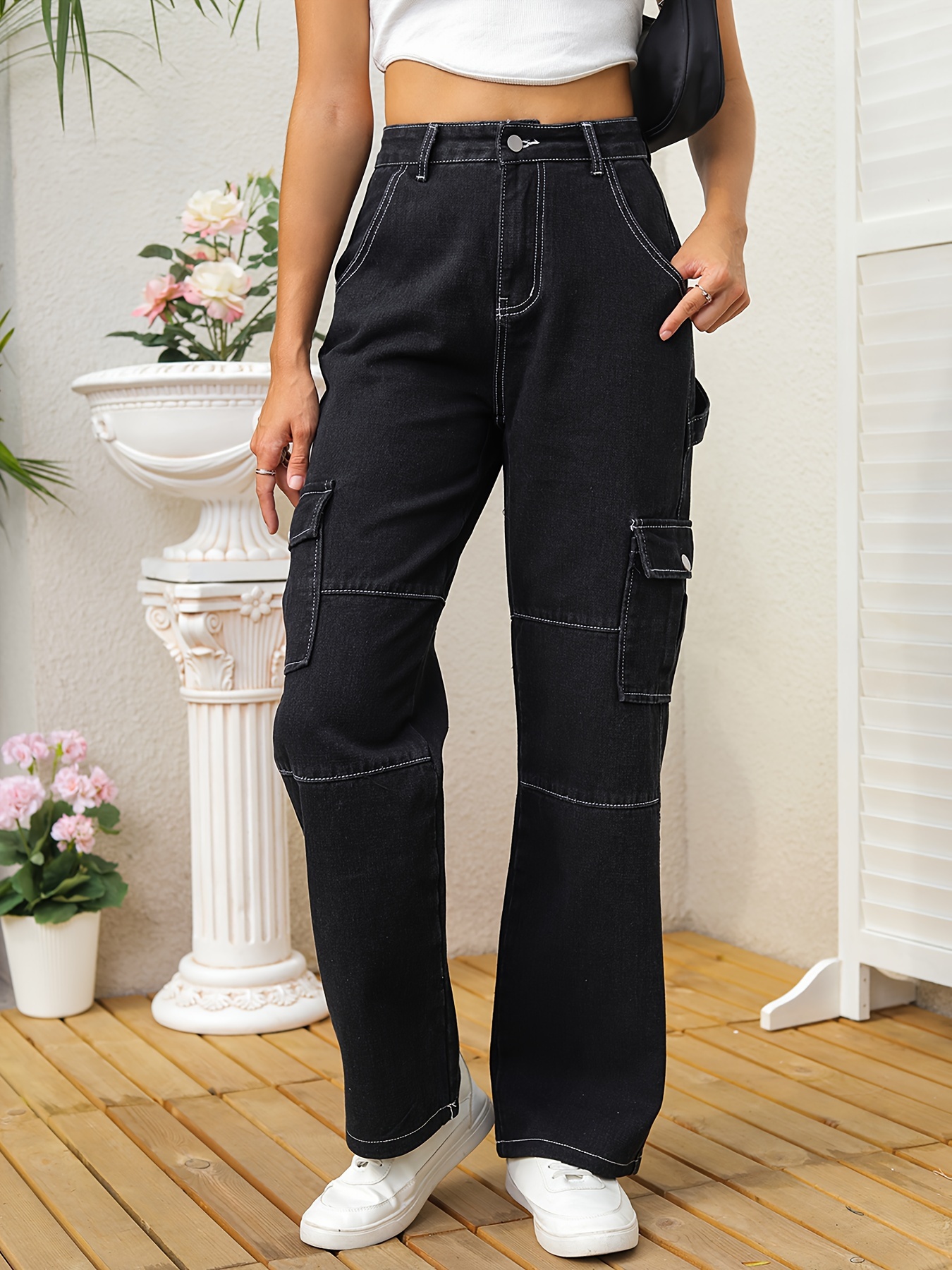 Jeans Y2K Aesthetic Outfits Skull Vintage Patch Designs Y2k Jeans Women  Streetwear 90S Denim Trousers Harajuku Korean Fashion Cargo Pants Women  Baggy JeansY2K A…
